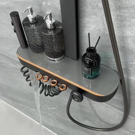 5956美洛斯方杆四档花洒-枪灰（全铜水路） 商品图3