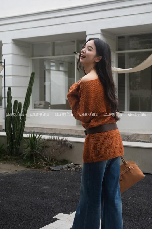 【门店同款】ENJOY秋季“浮光织影”慵懒镂空针织 164293161 商品图6