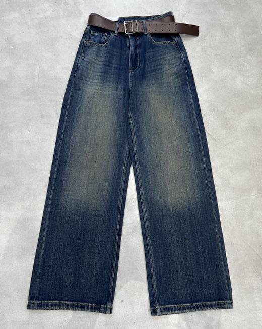 【门店同款】ENJOY秋季配腰带复古直筒裤 164497033 商品图5