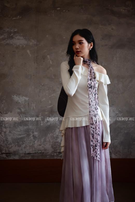 【门店同款】ENJOY秋季“光阴序语”氛围特调纱半裙 164247595 商品图5