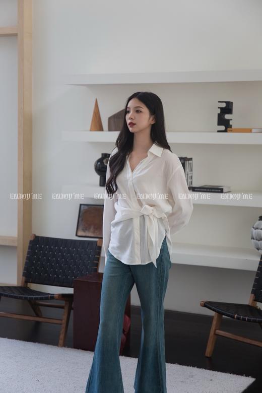 【门店同款】ENJOY秋季复古高腰喇叭裤 164093240 商品图3