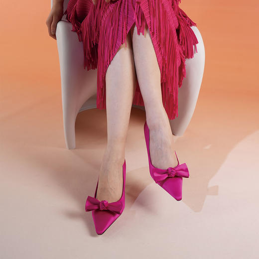 Westory2025年秋季小方头蝴蝶结港风彩色单鞋浅口鞋W25CE75871 商品图9