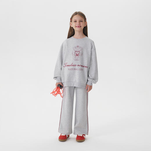 马克珍妮女童休闲学院运动套装儿童卫衣套装2025年秋装新款551537 商品图2