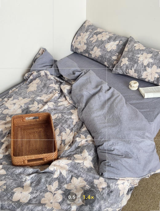 轻奢版【轻法式原麻五件套】在40°C也能享受20°C山涧般的舒爽裸睡感!AB面设计!夜间排汗速度比普通棉质快3倍，享受20°C山涧般的舒爽裸睡感 商品图0