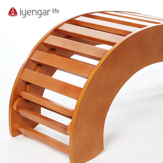 艾扬格 life A1080折叠瑜伽桥 鸡翅木 （3个部件组合而成，可组合成不同形态） /小鲸鱼/倒手杖式长凳/背部舒展器/瑜伽辅具 商品图5