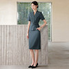 IWY/夏季短袖V领显瘦职业套裙女气质时尚正式场合接待西服正装25CS578 商品缩略图3