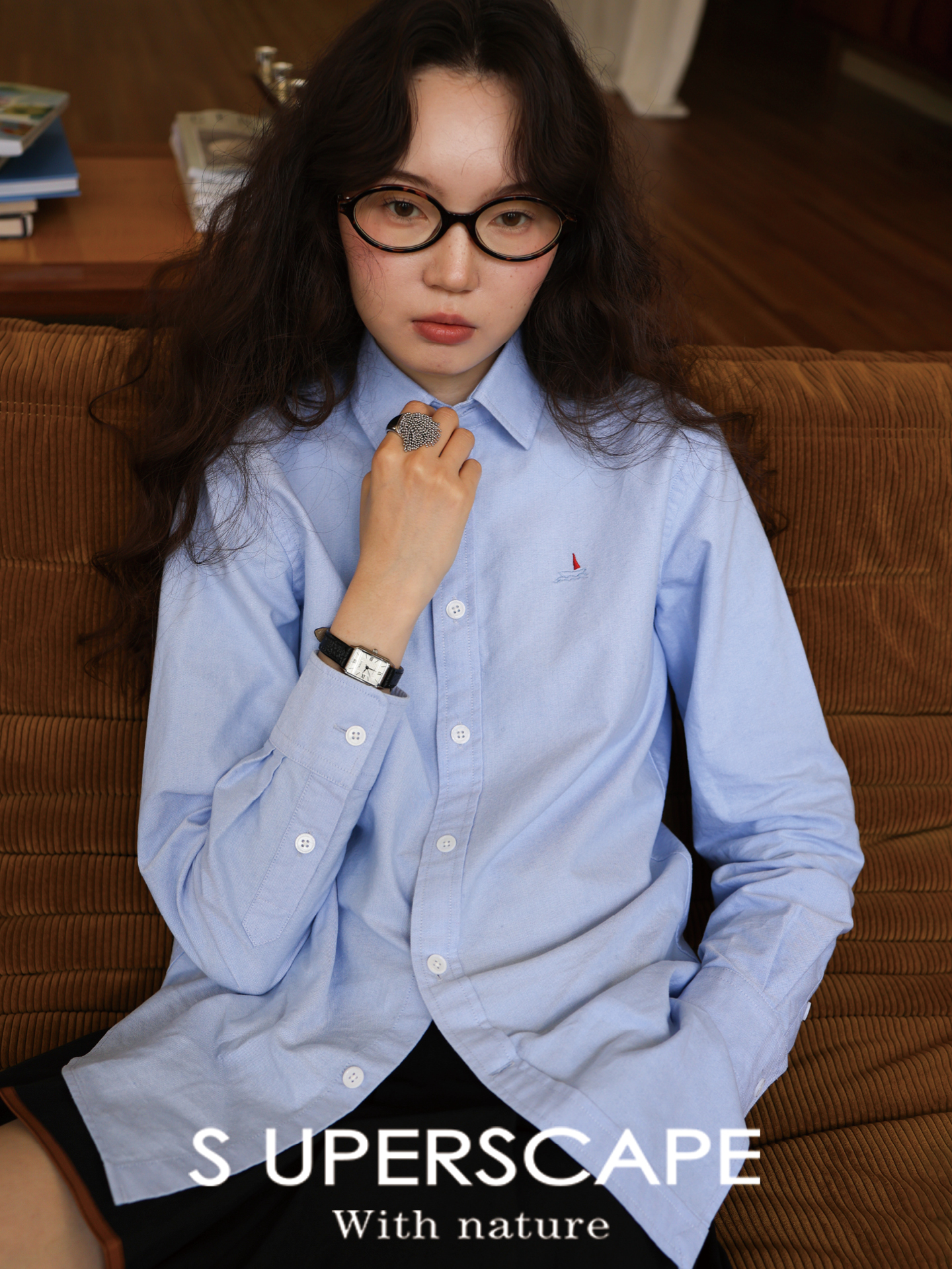 【8/25新品】素舶 全棉牛津纺面料吸湿透气细腻挺阔多色活力多巴胺刺绣衬衫