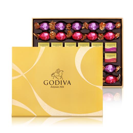 歌帝梵(GODIVA)巧克力精选礼盒32颗装(升级新款)275g+礼袋 商品图5