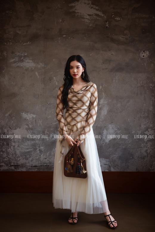 【门店同款】ENJOY秋季“光阴序语”透视网纱半裙 164443764 商品图3