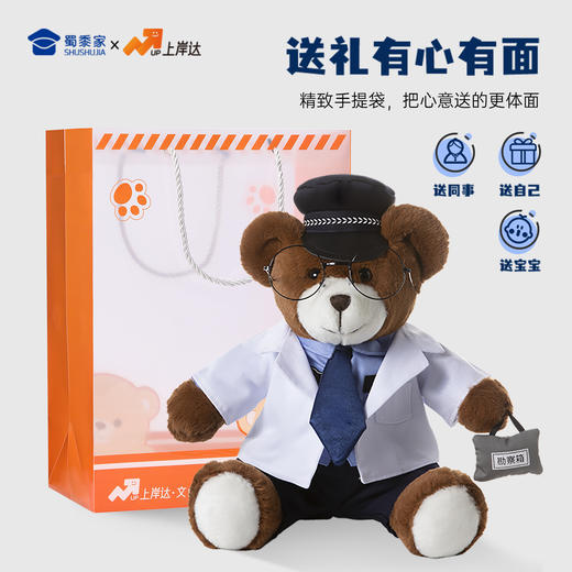 【法医大白大壮】可定制创意毛绒职业小熊公仔儿童玩具服装可脱送礼礼物 商品图4