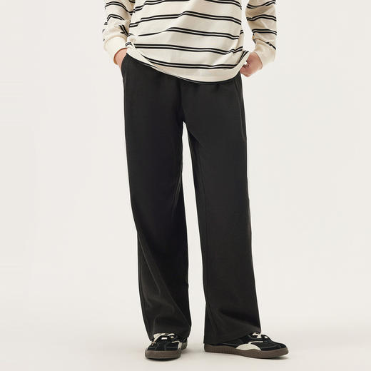 gxg.jeans男装 黑色简约基础宽松直筒休闲长裤卫裤男裤 25秋热卖 商品图1