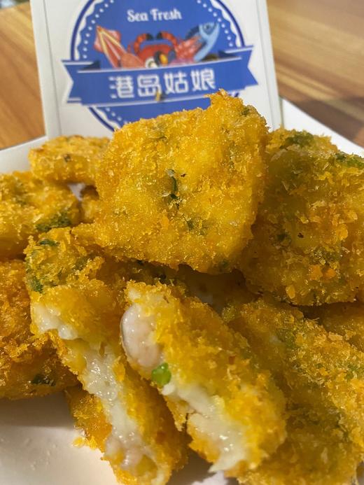 xm【100%手工制作0添加】墨鱼虾仁饼，外酥里嫩，真材实料看得见，墨鱼和虾仁的比例刚刚好，给娃当早餐、给老人当零嘴，给全家当快手菜，健康与美味一次满足 商品图5