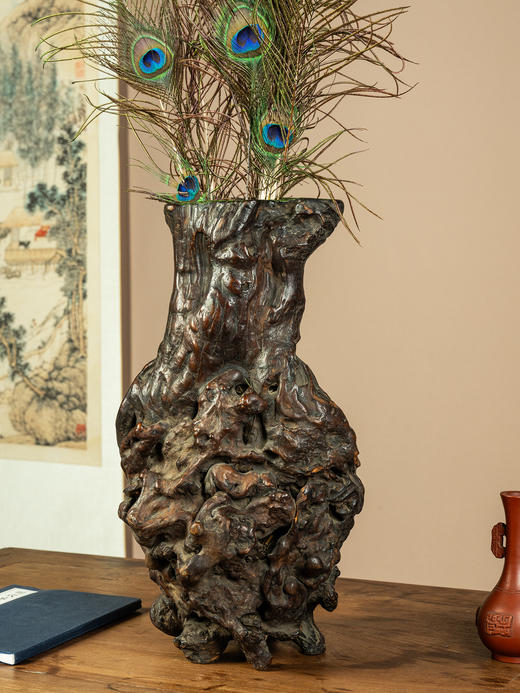 清	奇木根结形花瓶摆件 商品图2