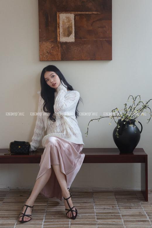 【门店同款】ENJOY秋季“谧色花颂”甜美绑带针织 164493964 商品图4