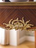独角鹿西洋古董法国林克家具工坊签名出品路易十五风格花卉主题铜鎏金精雕细木镶嵌边桌古董家具 商品缩略图5