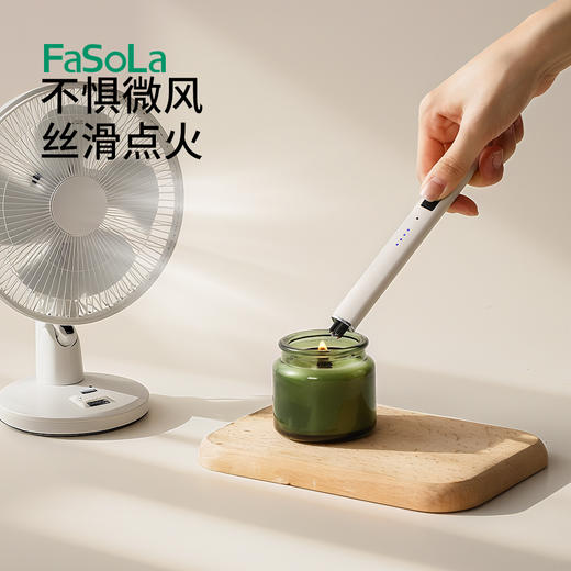 FaSoLa香薰点火器打火机长手柄电子脉冲打火器点蜡烛户外烧烤点火枪充电 商品图2