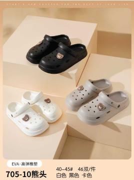 洞洞鞋/拖鞋系列 男女同款拖鞋 拉布布/大眼睛款女生舒适透气时尚简约可爱包头凉鞋 商品图1