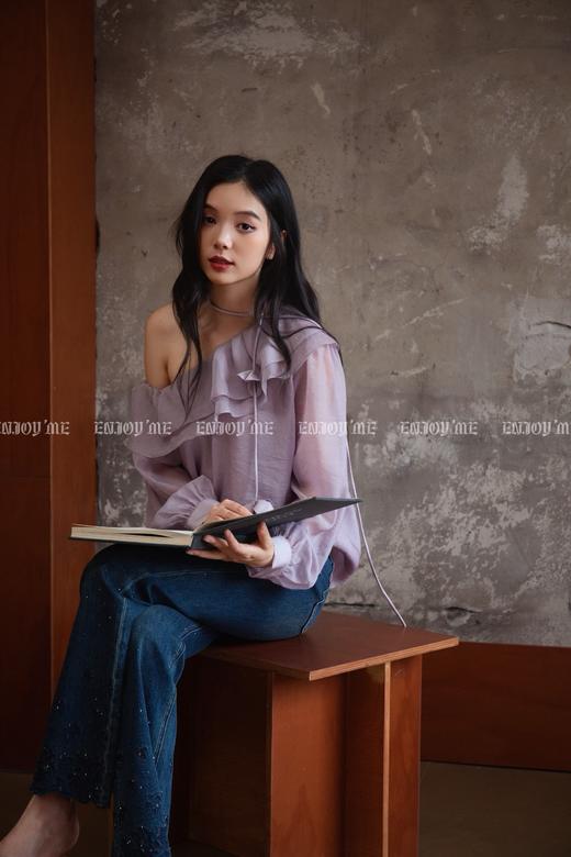 【门店同款】ENJOY秋季银河花朵喇叭裤 164195043 商品图3