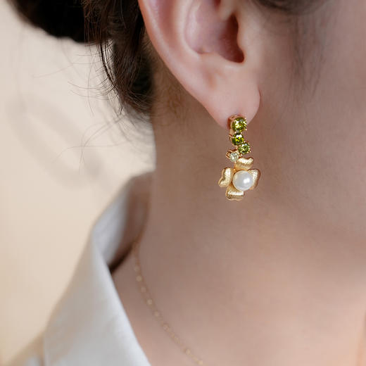 Garden of Eden 伊甸园系列 | 伊甸园金色繁花耳环 商品图2