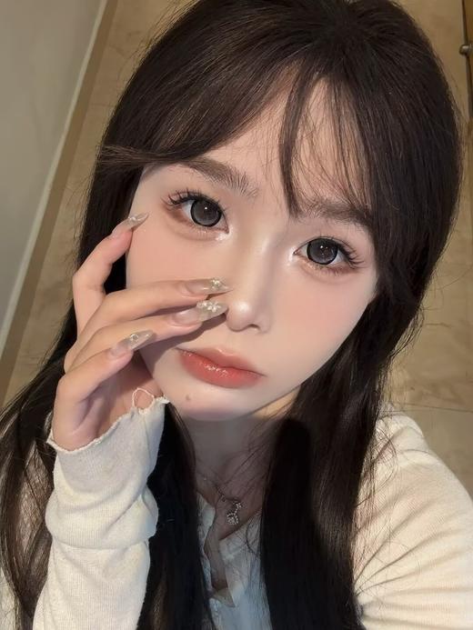 Yeelens旗下 半年抛· H11奈良小鹿园&H12浅草寺甜妹&H13凌晨富士山&H14发光金鱼&H15闪光贝壳 14.5mm白狮参考着色大直径  2片 商品图14