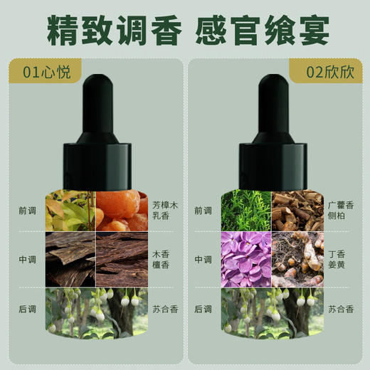 本草之约复方纯天然香薰车载香氛室内香薰机精油补充液礼物男女礼盒 复方精油 商品图1