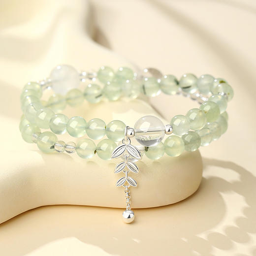Winy 生机能量手链s925银搭配葡萄石、长石、水晶配证书送女友闺蜜节日生日礼物 商品图0