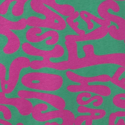 T4391SDSA夏季新款男士痞帅美式撞色抽象字母设计圆领短袖T恤高街上衣 商品图3