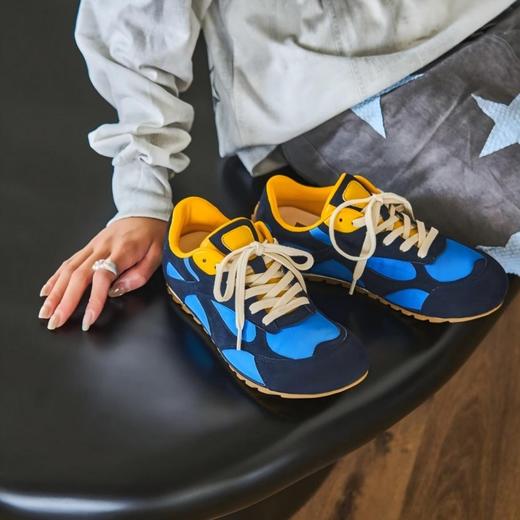 Sacha复古拼色德训鞋|牛反绒鞋面+羊皮内里，舒适透气，轻盈软弹 商品图11