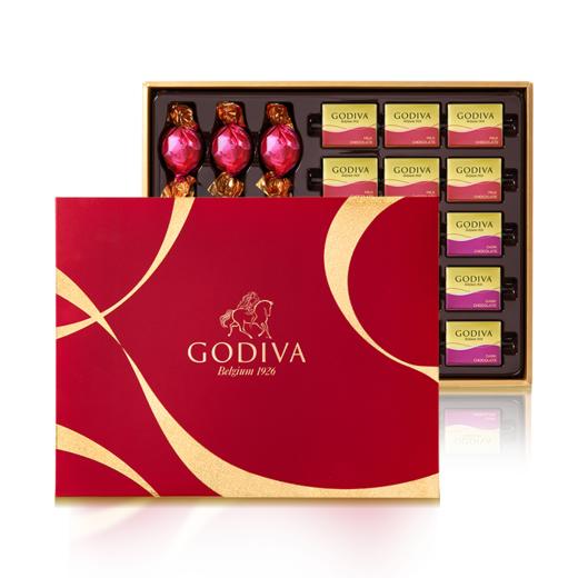 歌帝梵(GODIVA)巧克力精选礼盒24颗装(升级新款)185g+礼袋 商品图4