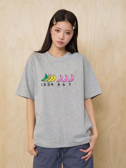 MoodLikeMe/MTX2541/香蕉的焦虑进程印花短袖T恤 商品图1