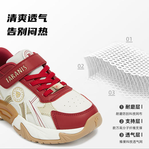 泰兰尼斯儿童运动鞋秋季新款休闲鞋女孩运动鞋男童舒适透气跑步鞋T01D5C6769 商品图2