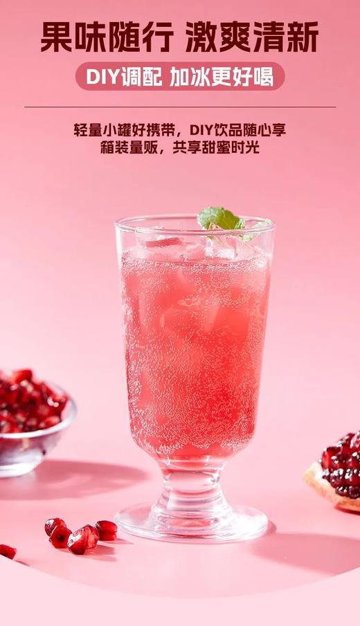 49.9到手15瓶‼️TSUKI石榴茉莉石斛气泡果汁茶【赏味期至25年10月】果汁含量95%草本萃取果茶气泡三重暴击烧烤火锅配它直接封神配料表干净基地直邮 商品图3