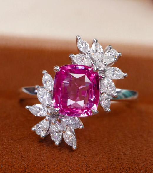 1.45ct粉蓝宝戒指 商品图1