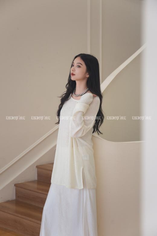 【门店同款】ENJOY秋季“谧色花颂”流光漫步长半裙 164246816 商品图4