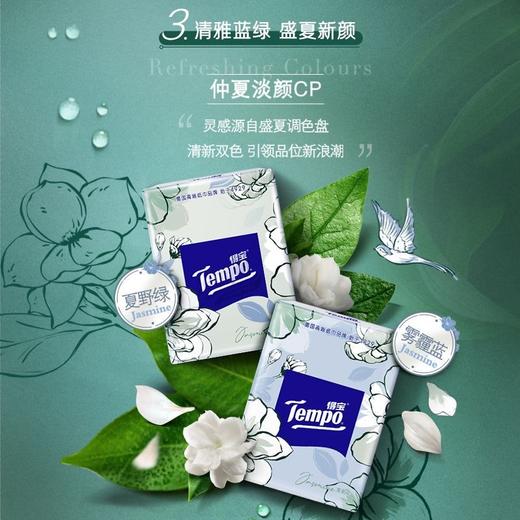 得宝（Tempo） 纸巾茉莉花味手帕纸4层36包 纸巾小包便携装手帕纸餐巾纸（新旧包装随机发货/旧包装无印花） 商品图5