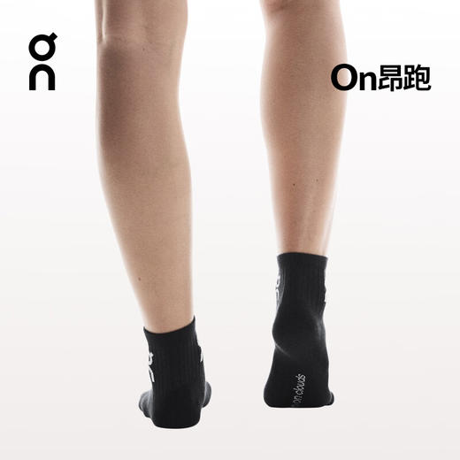 On昂跑 Logo Mid Sock 3P 2025 春夏新品男女款中帮袜三双组合装 商品图3