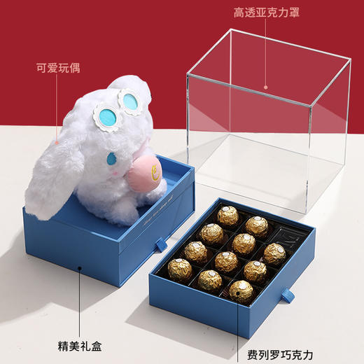 情人节礼物！【玩偶の费列罗巧克力！】七夕节礼物送女生朋友高级感 玩偶巧克力礼盒套装 闺蜜实用生日礼物-QB 商品图3