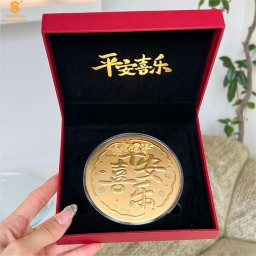 69.9💰买足金【七夕福利】🌸还送999足金手机贴❗【品牌直发】带证书⚠️认准周六福珠宝！💥【999足金平安喜乐摆件礼盒礼袋套装】✨平安喜乐一整年❗高档礼盒装，送人自留都很nice❗ 商品图2