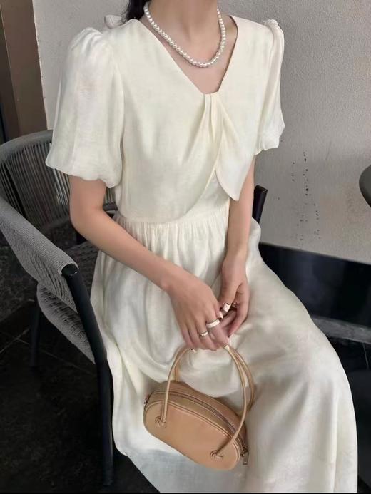 【必入推荐】 吊牌价1688元【MYBL】8631假两件暗纹天丝收腰显瘦连衣裙-喜出 商品图10