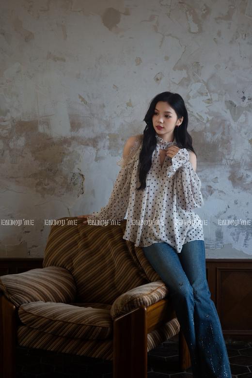 【门店同款】ENJOY秋季流星蝴蝶结微喇裤 164247675 商品图0