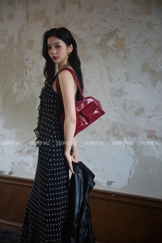 【门店同款】ENJOY秋季“光阴序语”复古波点鱼尾裙 164247552 商品图1