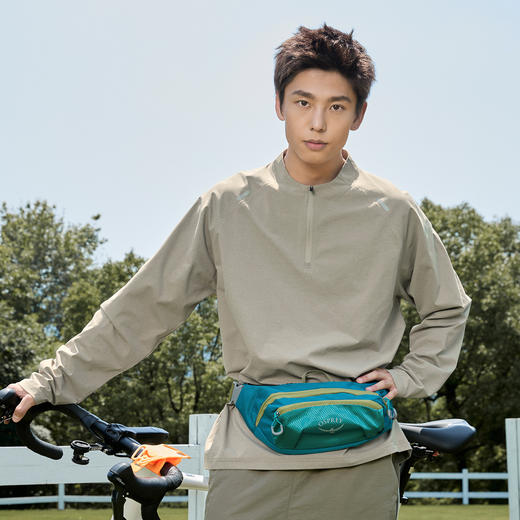 【YW】无忧购户外休闲宽松透气立领半拉链凉感运动长袖T恤MT7227（截单后3-5天发货) 商品图2