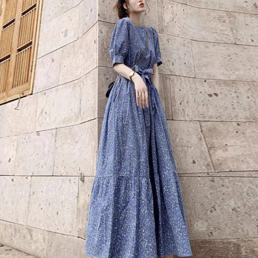 裁缝学苑AS550法式茶歇复古收腰系带连衣裙纸样女装长款短袖裙子样板 商品图3