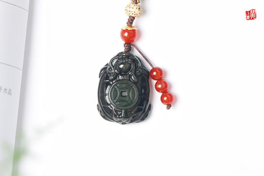 彩虹眼黑曜石龙龟挂饰 商品图1