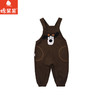 棉果果秋季新品男童胡桃棕色背带裤M312204225476 商品缩略图1
