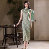 绿色旗袍高级感2025新款夏季YG2641 商品缩略图0