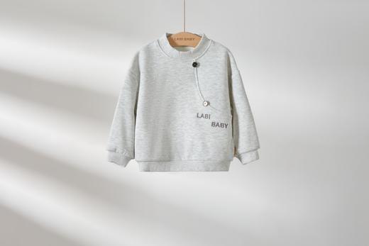 拉比童衣-3自然半高领衣i5花灰LYDC100305 商品图3