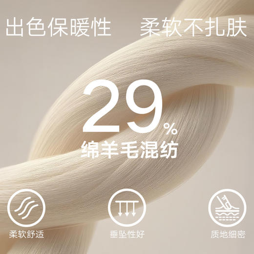 gxg.jeans男装 多色绞花毛衣含羊毛休闲保暖针织衫外套男25秋热卖 商品图2