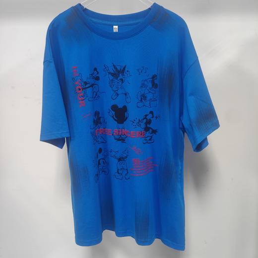 ZC圆领卡通小图案短袖T恤500701（蓝） 夏季 253020050321 商品图1