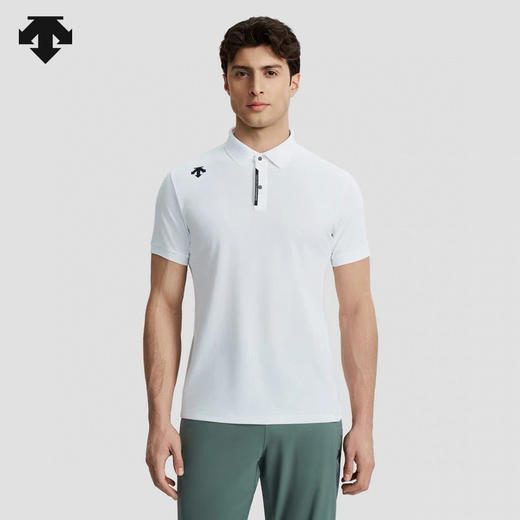 点此购买 迪桑特夏季男士都市通勤休闲百搭精梳丝光棉短袖polo衫 tuo 325855 商品图2